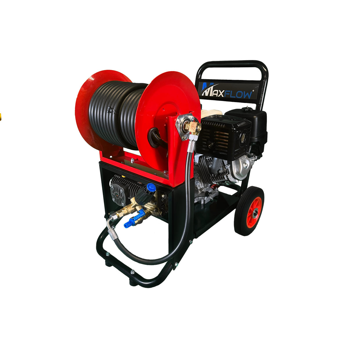 Maxflow Honda GX390 Petrol Pressure Washer – 21 LPM Comet Pump Compact Frame with 30M Reel