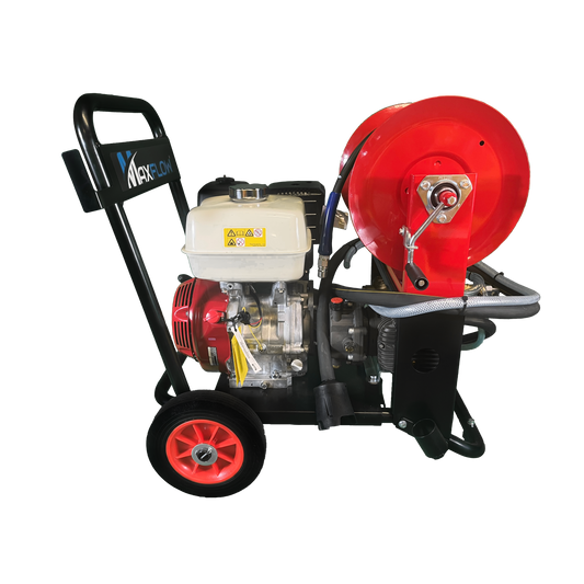 Maxflow Honda GX390 Petrol Pressure Washer – 21 LPM Comet Pump Compact Frame with 30M Reel