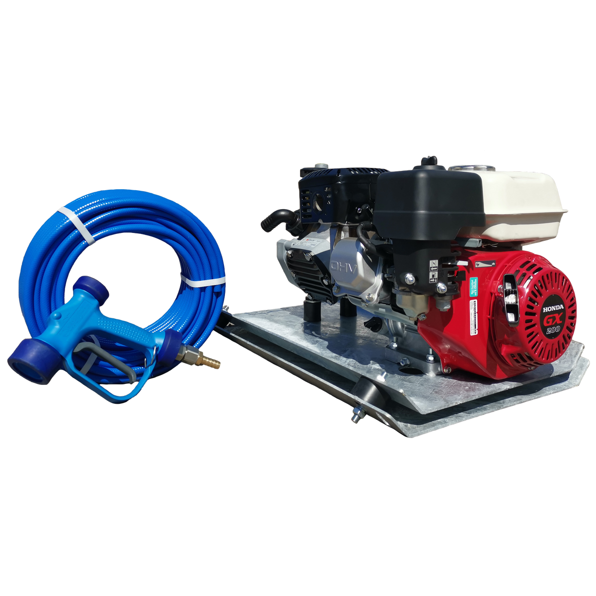 Maxflow SOFTMAX Honda GX200 Petrol Softwash System – 40 LPM Skid Frame