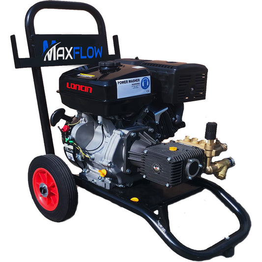 Maxflow Loncin G420 Petrol Pressure Washer – 15 LPM 206 Bar / 3000 PSI